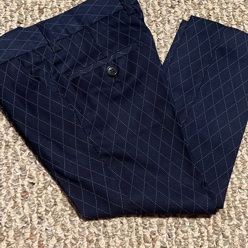Blue and white boys pants